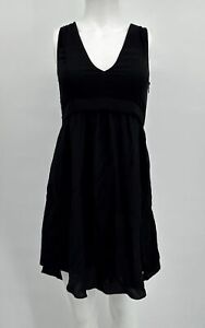 Wilfred Dress Mini V Neck Black Sleeveless Sz 00 N166