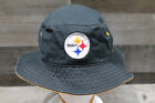 Pittsburgh Steelers Bucket Hat Cap Men Casual One Size Black NFL '47 Football