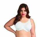 ELOMI 42G White ENERGISE  Full Coverage Underwire Sports Bra Style 8040 NWT