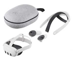 Meta Quest 3 128GB VR Headset Bundle (with Elite Strap, Carrying Case)