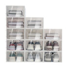 Shoe Storage Box 24Pcs  Shoes Case Stackable Clear Plastic Organizer Display