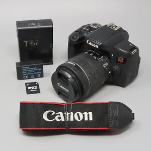 Canon Rebel EOS Rebel T6i Digital SLR Camera WIFI Lens EF-S 18-55 IS STM Lens
