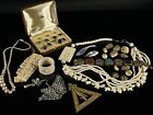 Atq Deco Victorian Vintage Jewelry Lot Sterling Cameo Etc.