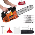 12'' Gas Chainsaw Top Handle Gasoline Chain Saw Wood Cutting 25.4CC 2-Cycle 1KW