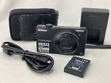 [Mint] NIKON COOLPIX S6000 Black 14.2MP Compact Digital Camera 7x wide zoom #605
