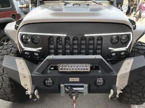 ORACLE VECTOR PRO-SERIES FULL LED GRILL FOR JEEP WRANGLER JK 07-17 FLAT BLACK