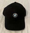 BMW Lifestyle Baseball Cap Black Front Logo Adjustable Strap Back NWT!