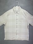 Abercrombie Fitch Shirt Adult 2XL Soft AF Flannel Beige Plaid Button Up Mens NEW