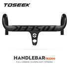TOSEEK Full Carbon Handlebars Integrated Bar Stem Racing Drop Bar Fit Road Bike