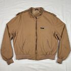 Vtg Members Only Europe Craft Mens Cafe Racer Jacket Sz 46 Canvas Tan A5