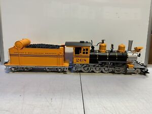Accucraft 2-8-0 D&RGW C-16 #268 1.20 Scale Bumble Bee Engine & Tender