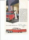 2 Original 1959 Cadillac  print ad (ads), Coupe DeVille and Sedan DeVille