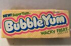 RARE Vintage 1984 Bubble Yum WACKY FRUIT Super Yum Bubble Gum 5 Piece NOS-Sealed