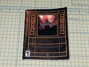Folklore Playstation 3 Custom manual ONLY (no game, case or insert included)