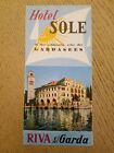 RARE 1960s Hotel Sole Riva del Garda Italy Tourist Brochure Resort Lake GERMAN