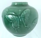 Rookwood 1951 Vintage Art Pottery Celadon Green Butterfly Vase 6509