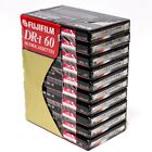 New Listing⭐ NEW 10 Pack Fujifilm DR-I 60 Blank Audiocassettes Normal Bias Cassettes ⭐