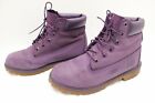 timberland womens size 7 purple leather boots a14t3