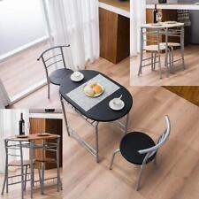 Durable 5 Color Dining Set Table and 2 Chairs for Home Kitchen Breakfast Pub US