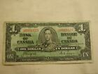 1937 Bank of Canada $1 Note Very Good