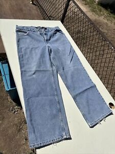 Anchor Blue Wide Original Men’s 36 X 30 Blue Denim Jeans Wide Leg 90s