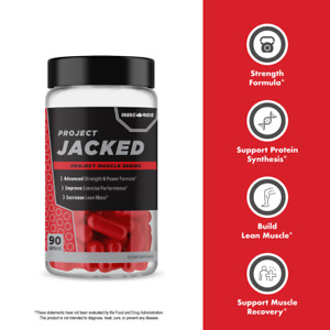 Exp 01/2024 ANABOLIC WARFARE PROJECT JACK'D 90 Capsules Strength Power Lean Mass