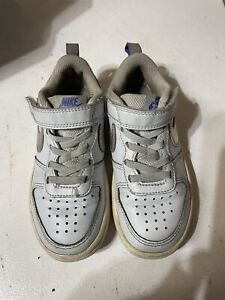 Nike Little Kid Court Low 2 Sneakers in Lt. Grey CW0998-401 / Girls Size 11c