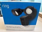 Ring Floodlight Cam Wired Plus Outdoor Full HD Surveillance Camera - Black