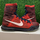 Nike Kobe 10 X Elite High American USA Red Blue Size 9 Sneakers 718763-614