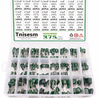 Tnisesm 375 Pcs 24 Value Metalized Mylar Polyester Film Capacitors Assortment -