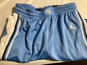 New $80 North Carolina Tar Heels Jumpman Basketball Shorts Blue Size Large