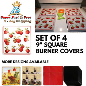 Square Burner Covers For Gas Stovetops Cabin Home Kitchen Burner Cover Set Of 4