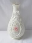 Vintage Taiwan Porcelain Bud Vase Heritage Collection The Cameo Ribbon 6” Vase
