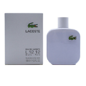 Lacoste Blanc Pure White L.12.12 EDT Cologne for Men 3.3 / 3.4 oz New In Box