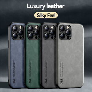For iPhone 15 14 13 12 11 Pro Max Plus XS ShockProof Magnetic Leather Case Cover