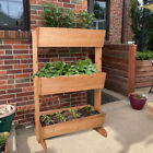 Cedar Vertical Garden Bed Elevated Indoor Herb Planter Box Grow Vegetable Flower
