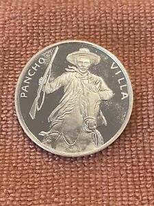 Pancho Villa On A Horse Silver Coin 1 Troy Ounce .999 Mexico!