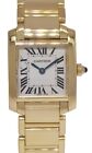 Cartier Tank Francaise Small 18k Yellow Gold Ladies Watch +Papers W50002N2 2385