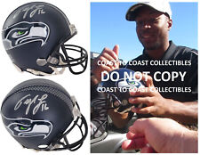 New ListingTyler Lockett Signed Seattle Seahawks Mini Football Helmet Proof COA Autographed