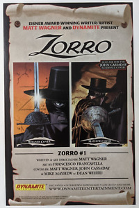 Zorro #1 Print Ad Comic Poster Art PROMO Original Matt Wagner Mike Mayhew