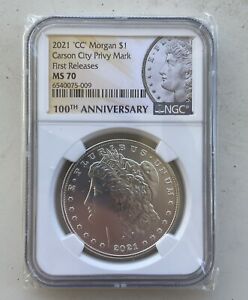 2021 cc morgan silver dollar ms70 NGC MS70 Early Release