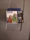 NEW Epson 232XL Black 232 Tricolor Ink Cartriges Cyan Magenta Yellow Exp 2027