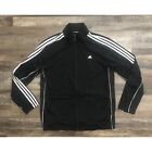 Adidas Clima365 Mens XL Black with White Stripes Zip Track Jacket