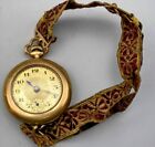 Vintage ladies watch with fabric band