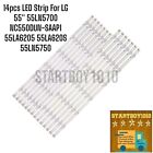 14pcs LED Strip For LG 55'' 55LN5700 NC550DUN-SAAP1 55LA6205 55LA620S 55LN5750