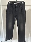 NWT Cabi  Size 4 High-Low Crop Washed Black #4519