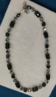 Vendome Green Aurora glass bead necklace- 22 inches long