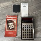 Vintage 70s Texas Instruments TI-30 Calculator With Case/Manual *Parts*