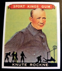 Knute Rockne Notre Dame Fighting Irish 1933 Goudey #35 Reprint Football Card