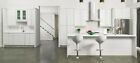 Fully Assembled 10X10 Contemporary Milan Latte Kitchen Cabinets White Paint Slab